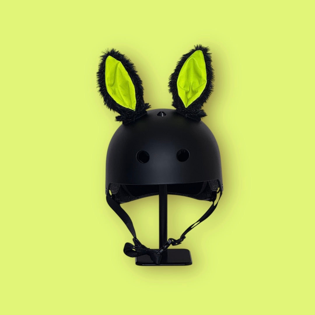 Helmet EARZ - Dark Grey & Neon Yellow - Mini