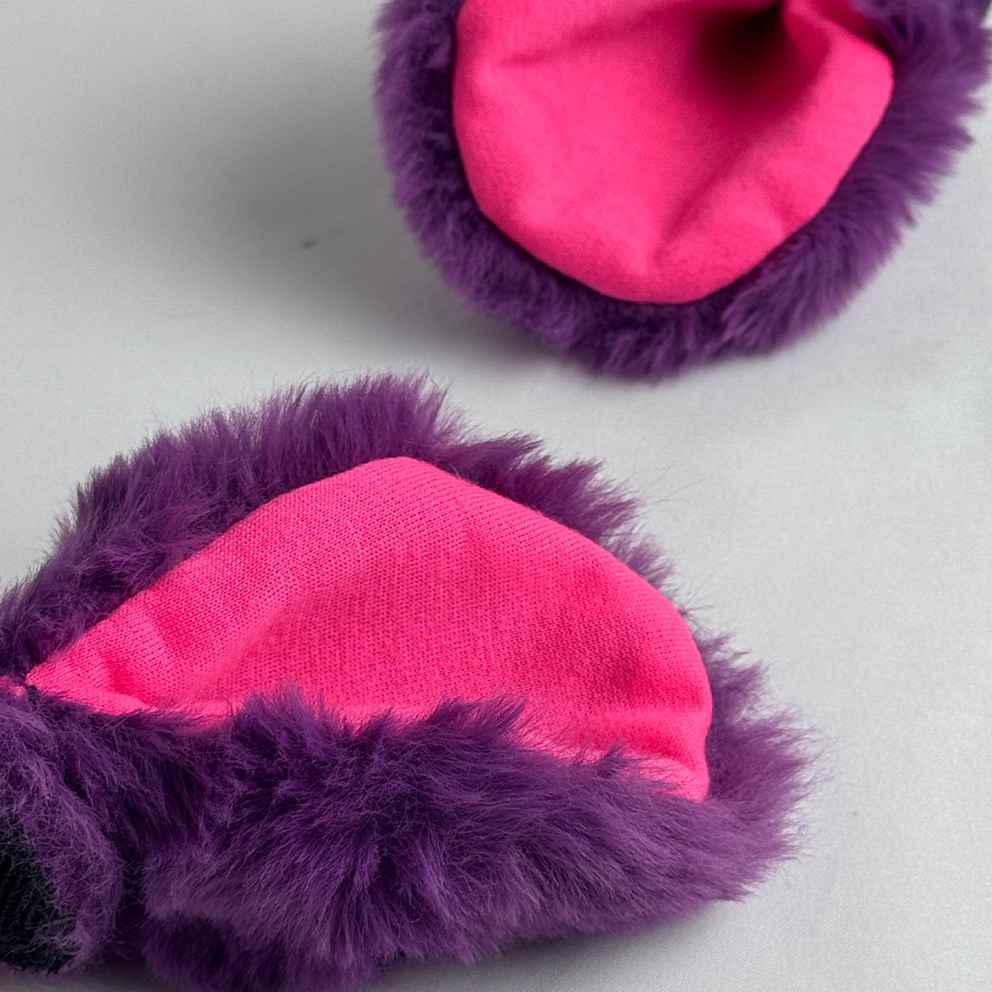 Helmet EARZ - Purple & Neon Pink - Mini Round