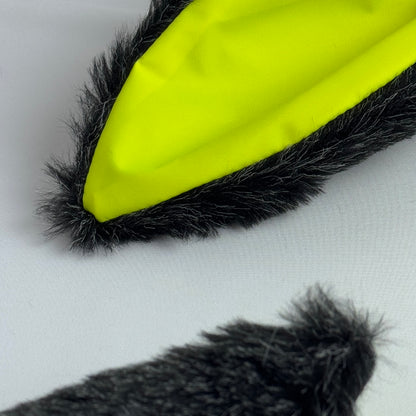 Helmet EARZ - Dark Grey & Neon Yellow - Large