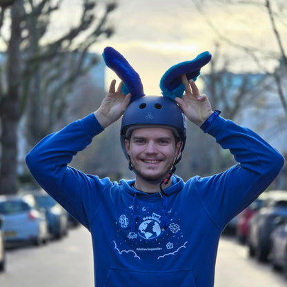 Helmet EARZ - Blue & Light Blue - Large