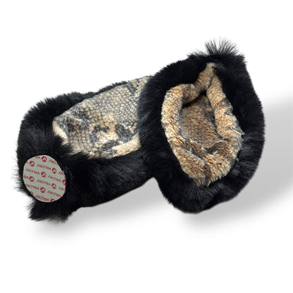 Helmet EARZ - Black & Snake Fluff