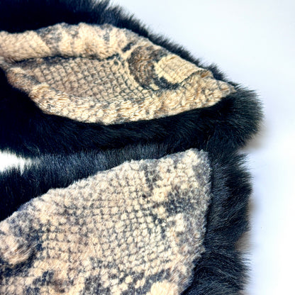 Helmet EARZ - Black & Snake Fluff