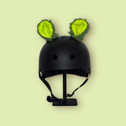 Helmet EARZ - Curly Green & Neon Yellow - Mini Round