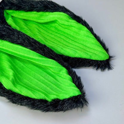 Helmet EARZ - Dark Grey & Neon Green