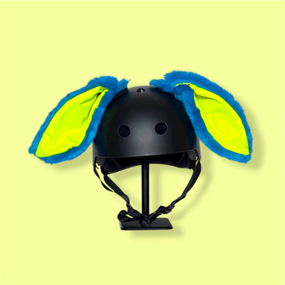 Helmet EARZ - Blue & Neon Yellow - Large