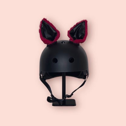 Helmet EARZ - Red & Black Leather - Mini
