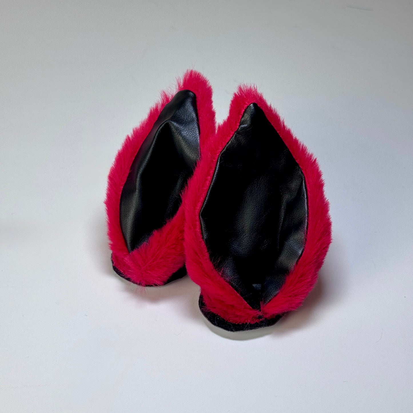 Helmet EARZ - Red & Black Leather - Mini